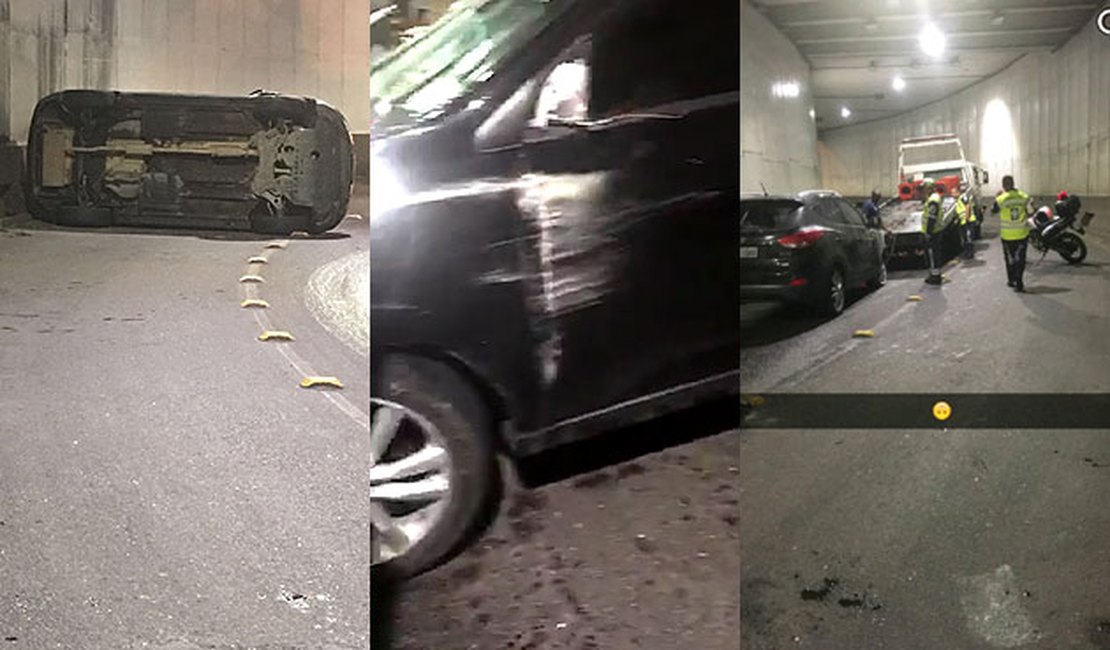 Mulher Melancia capota o carro no Rio de Janeiro