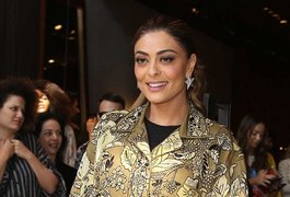 Juliana Paes é ovacionada em camarote do 'Rock in Rio'
