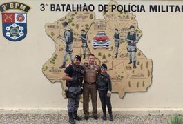 Garota de 10 anos realiza sonho e conhece o 3º BPM no dia do seu aniversário