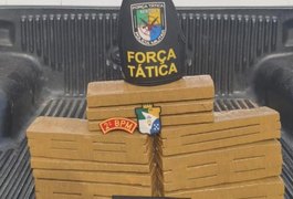 Operação entre PMs de Alagoas e Sergipe prende foragido e apreende 25 quilos de drogas