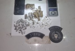 Adolescente de 15 anos é apreendido no bairro Batingas com crack, cocaína e maconha