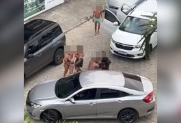 VÍDEO: Confusão generalizada em Santa Catarina tem troca de socos e puxões de cabelo no meio da rua