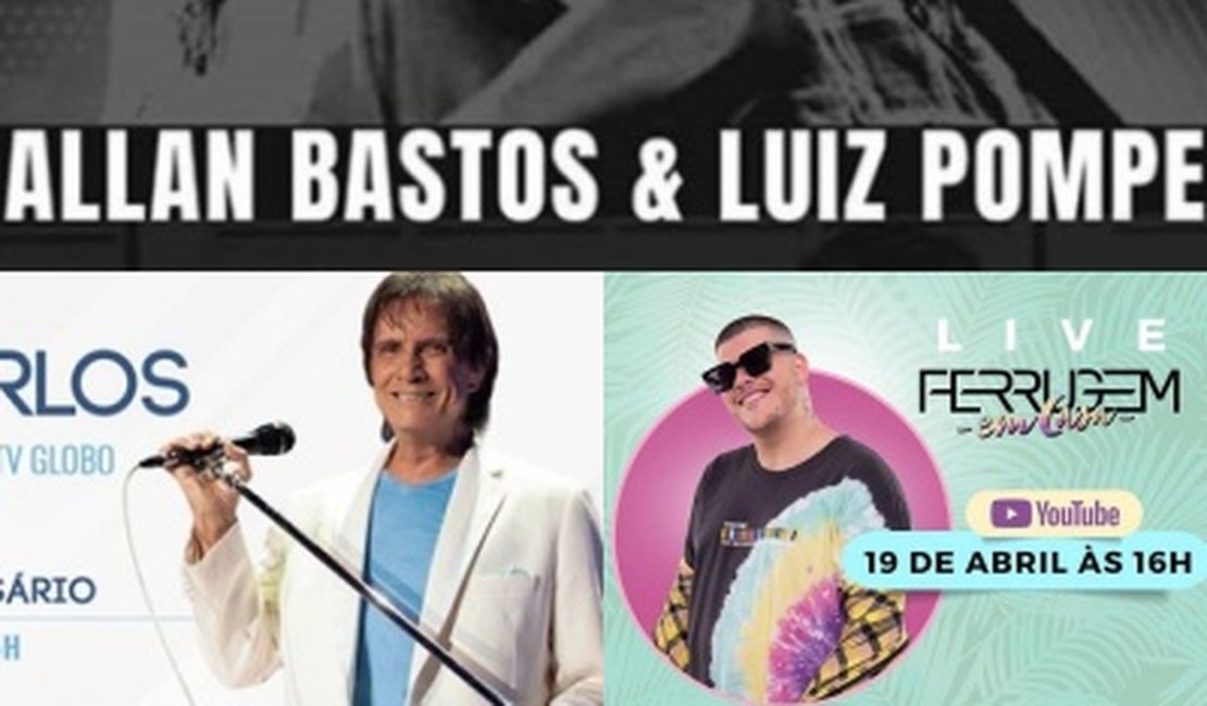 Veja a lista de lives que ocorrerão neste domingo