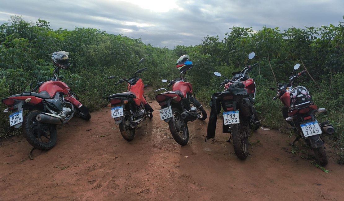 Polícia Militar recupera quatro motocicletas roubadas e apreende outra com sinais de adulteração em Arapiraca