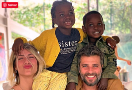 Bruno Gagliasso divulga primeira foto de Bless, segundo filho adotivo com Giovanna Ewbank