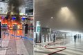 Homem ateia fogo em balcão de check-in no aeroporto e causa pânico entre passageiros