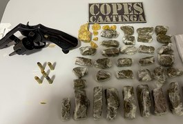 PMAL apreende 26 armas e 20 quilos de drogas em uma semana