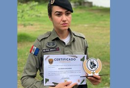 Militar do 3º BPM de Arapiraca conquista primeiro lugar em curso com cães no Espírito Santo