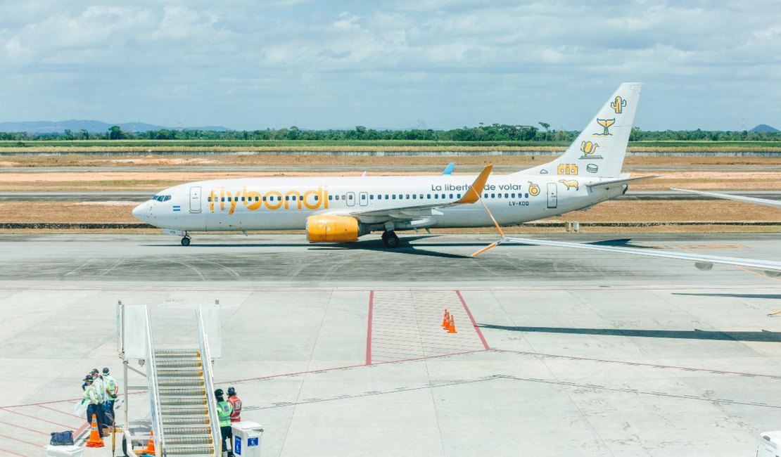 Alagoas recebe 1º voo regular internacional da Argentina para alta temporada 25/26