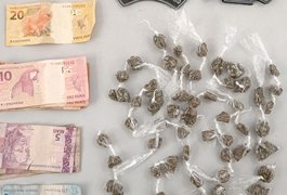 Homem de 25 anos é preso por tráfico de drogas no Centro de Arapiraca