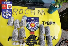 Passageira de mototáxi é flagrada levando maconha na bolsa em Arapiraca