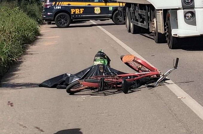 Idoso de 77 anos morre atropelado por caminhão na BR-316, em Palmeira dos Índios