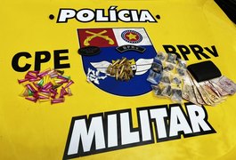 Após tentativa de fuga com comparsa, homem é preso por tráfico de drogas em Arapiraca