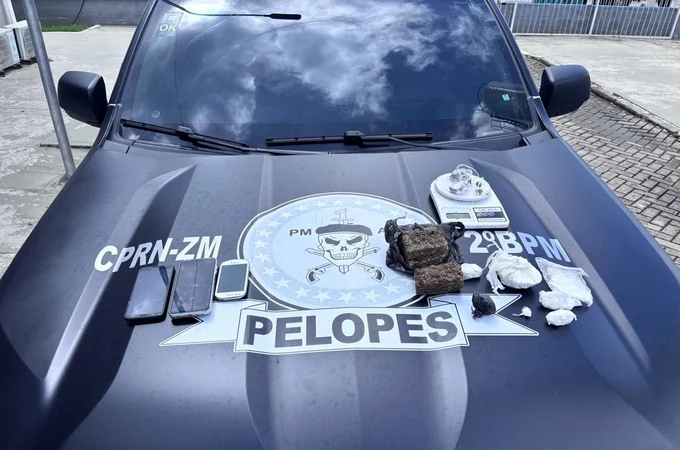 PELOPES e Serviço de Inteligência do 2º BPM prendem homem por tráfico de drogas em União dos Palmares