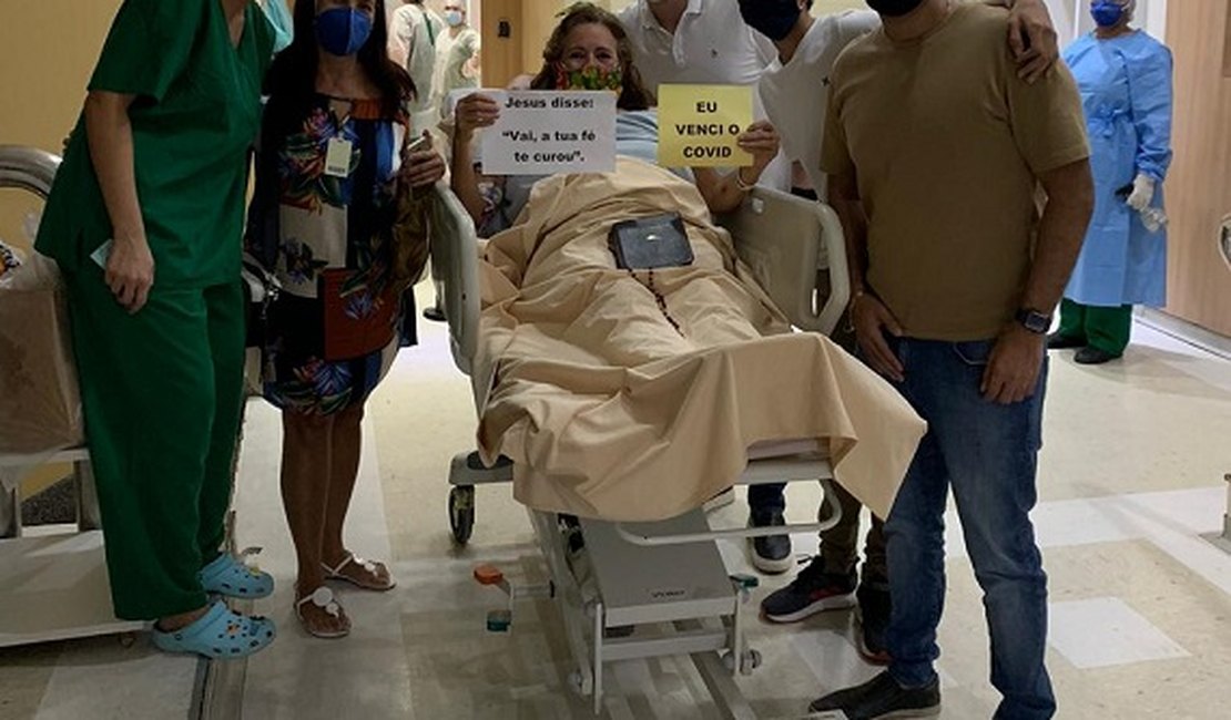 Vídeo. Esposa de Gilberto da farmácia sai da UTI e se recupera do coronavírus