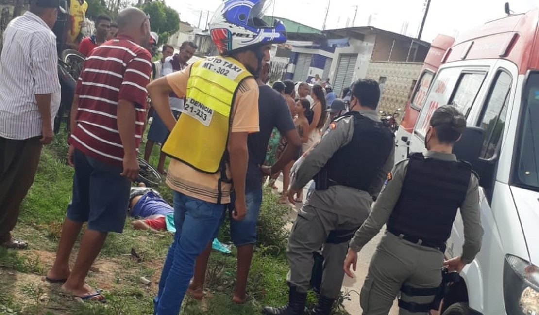 Homem morre em acidente de moto em Palmeira dos Índios