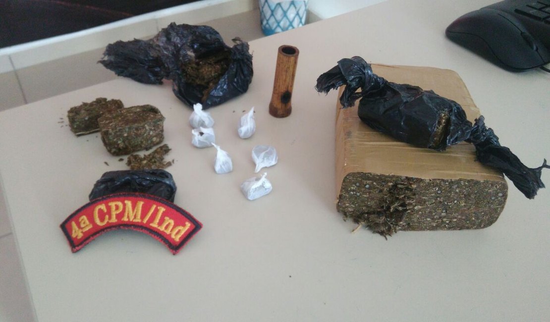 PM prende três por tráfico de drogas em Cajueiro
