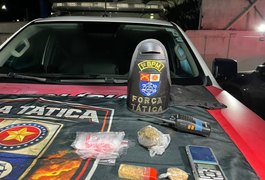 Força Tática do 1º Batalhão apreende menor por tráfico de drogas na Brejal