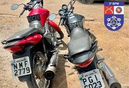 Motocicletas roubadas são recuperadas pela polícia em Arapiraca