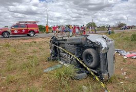 Grave acidente deixa mulher morta e feridos, na AL 115, no Agreste alagoano