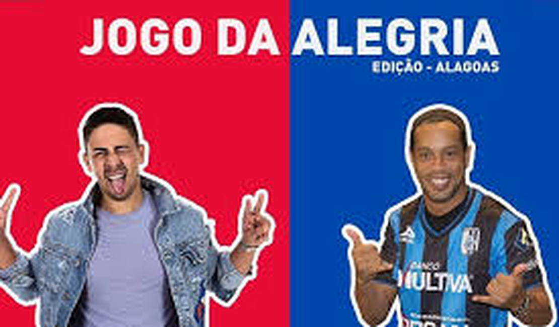 Ronaldinho Gaúcho e Carlinhos Maia vão disputar jogo beneficente em Maceió