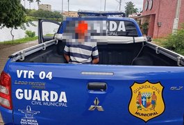 Após suspeitar de quarteto, GM prende foragido da Justiça em Palmeira dos Índios