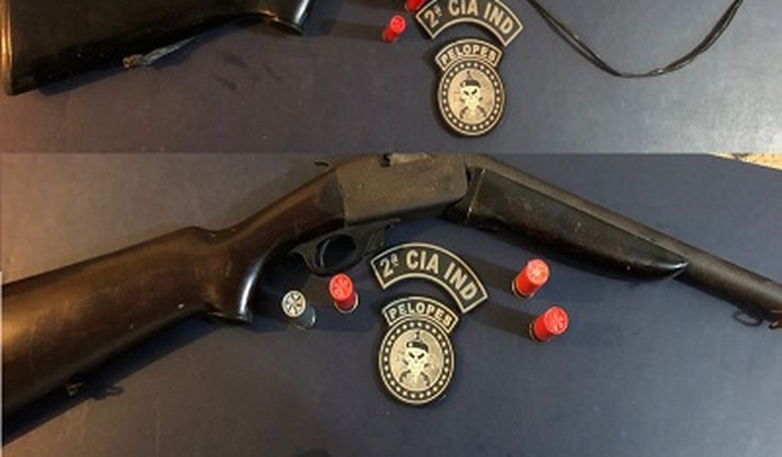 Em ações distintas, Pelopes apreende duas armas de fogo em Colônia Leopoldina