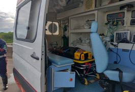 Motociclista e criança ficam feridos após acidente de trânsito em rodovia de Arapiraca