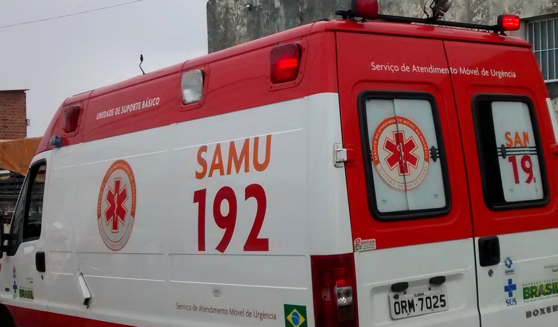 Casal fica ferido após acidente no Parque Ceci Cunha em Arapiraca