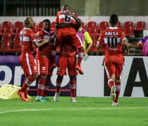 CRB vence o Bragantino por 2 a 1, no Estádio Rei Pelé