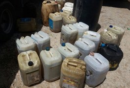 Quase 2 mil litros de combustíveis são apreendidos em tribo no interior de AL