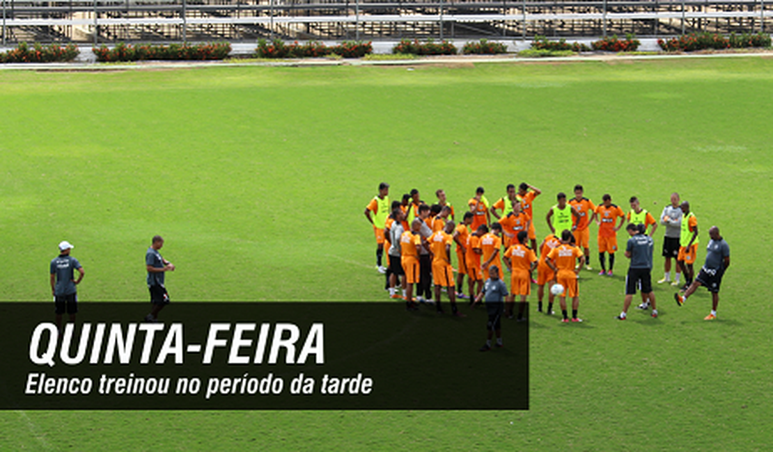 Elenco do ASA treinou no período da tarde desta quinta-feira (17)