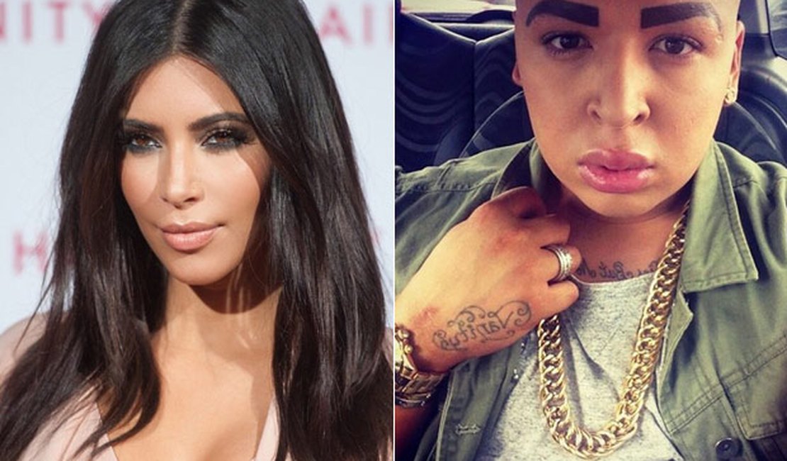 Homem gasta R$ 400 mil para ficar 'parecido' com Kim Kardashian