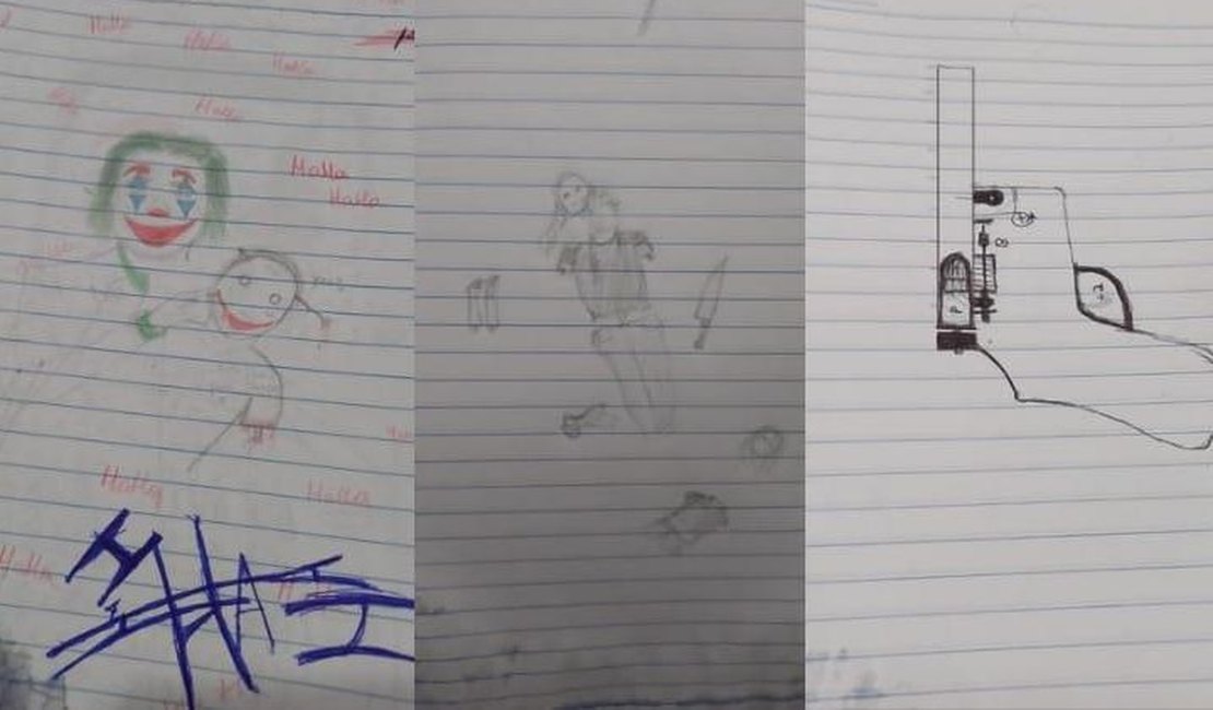 Adolescente que matou jovem em Junqueiro tinha caderno com desenho de mulher sendo esfaqueada