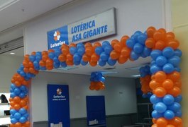 Lotérica Asa Gigante é inaugurada no Arapiraca Garden Shopping