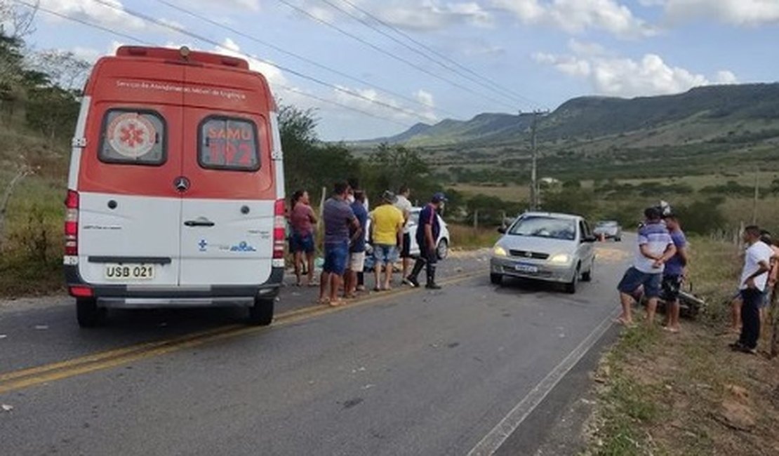 Grave acidente na AL 487 deixa motociclista morto ﻿em Traipu