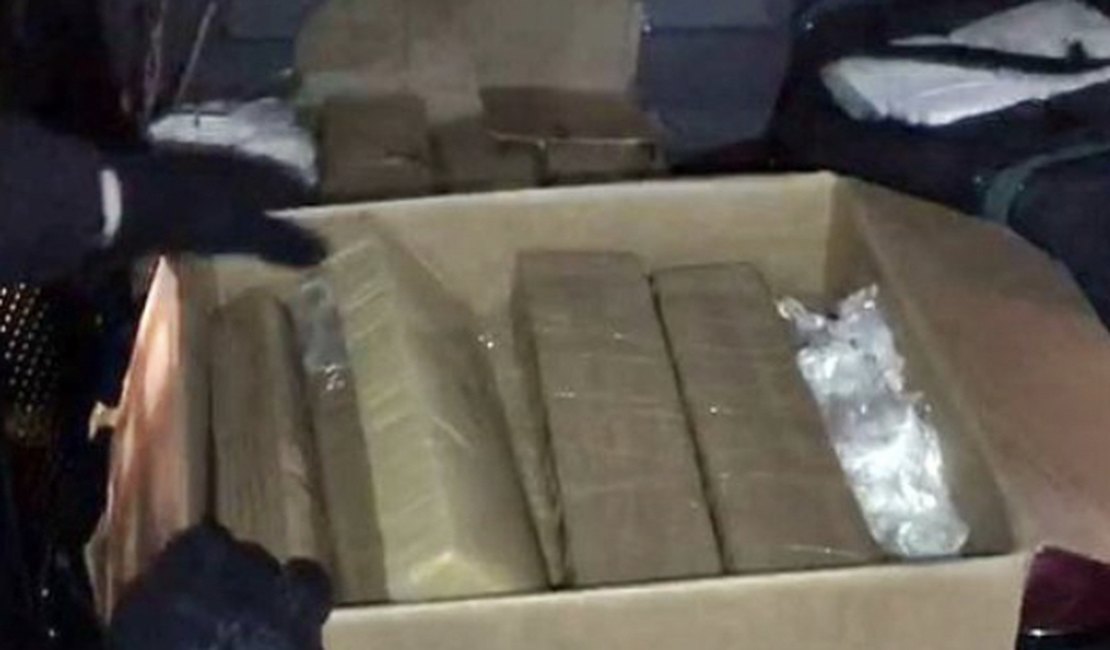 Polícia apreende mais de 100 kg de drogas em ônibus com destino à Arapiraca