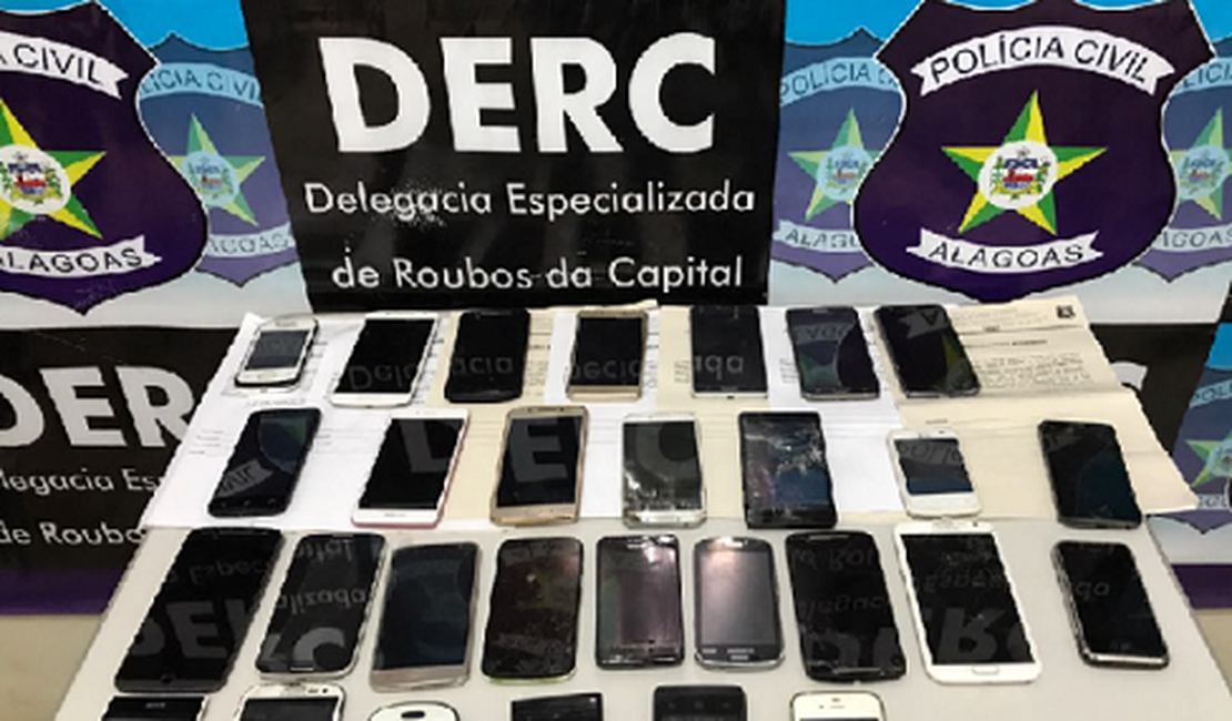 PC recupera 30 celulares roubados em Maceió