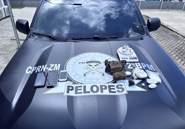 PELOPES e Serviço de Inteligência do 2º BPM prendem homem por tráfico de drogas em União dos Palmares