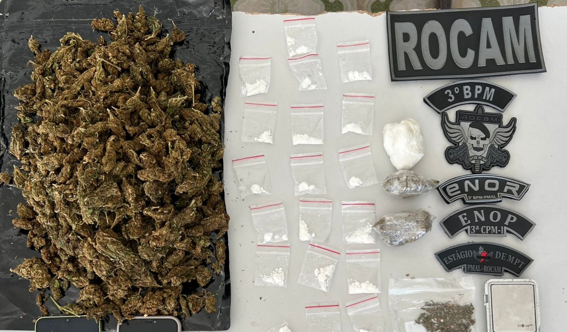 Homem que vendia drogas no bairro Primavera é preso em flagrante dentro de residência