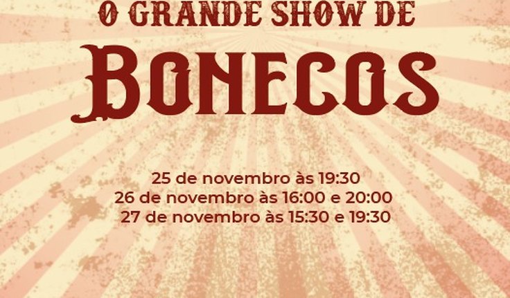 Ballet Joyce Vidal realiza neste fim de semana o Espetáculo: O Grande show de Bonecos! Ainda tem algumas senhas a venda disponíveis!