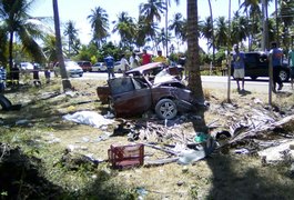 Homem morre e filho fica ferido em grave acidente no Pontal do Coruripe