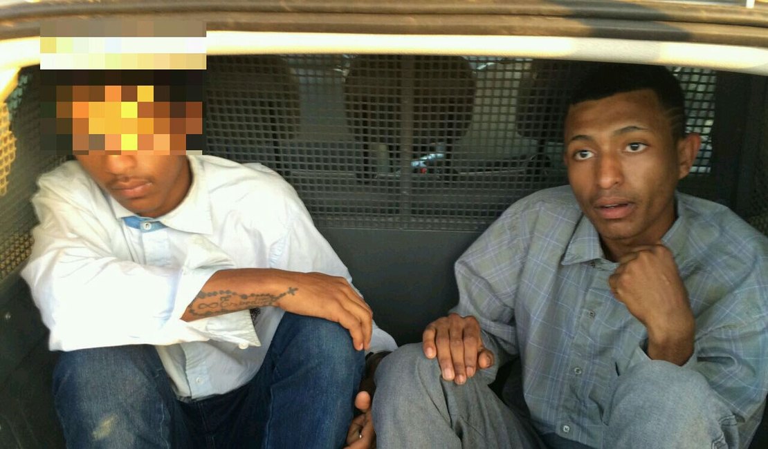 Dupla suspeita de fazer arrastão na zona rural de Arapiraca é detida em flagrante após perseguição