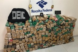DEIC e Receita Federal apreendem cerca de 300 kg de droga avaliada em R$ 290 mil, em Arapiraca