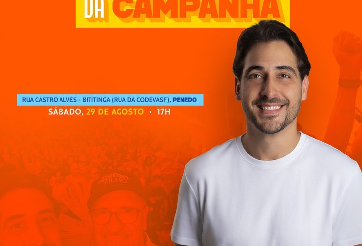 Com mega ato em Penedo, Guilherme Lopes oficializa candidatura à Assembleia Legislativa