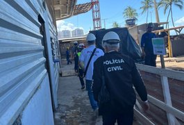Polícia Civil investiga acidente com operários que caíram do 7º andar de prédio em obras