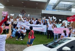 Mobilização em Palmeira dos Índios pede pagamento do piso da enfermagem