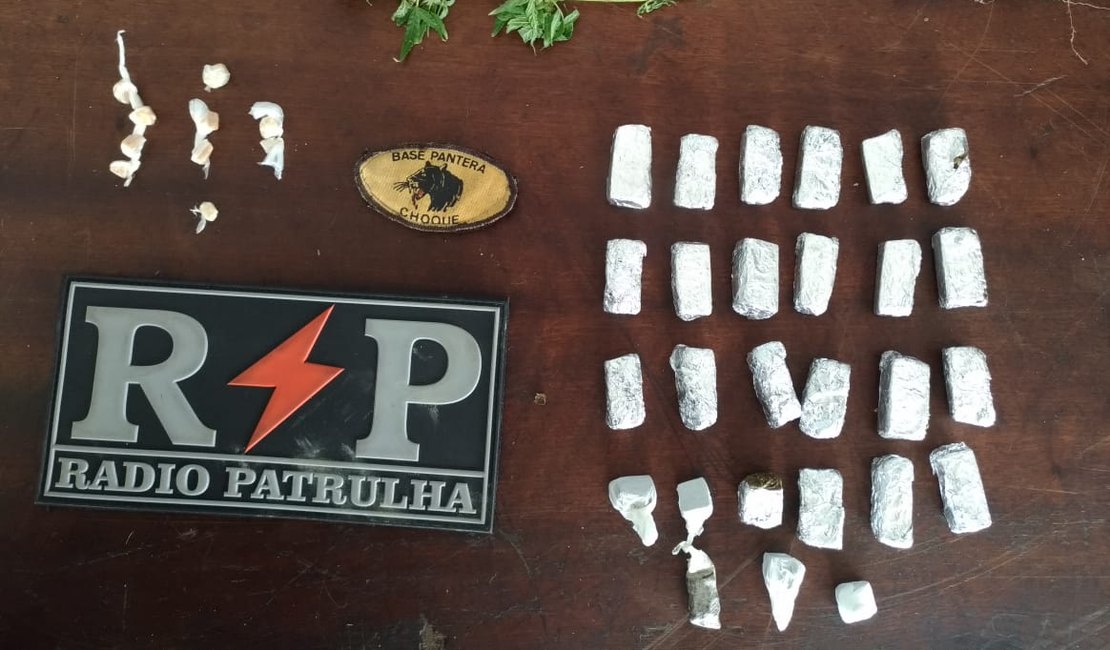 Três jovens são detidos com maconha e crack em Arapiraca