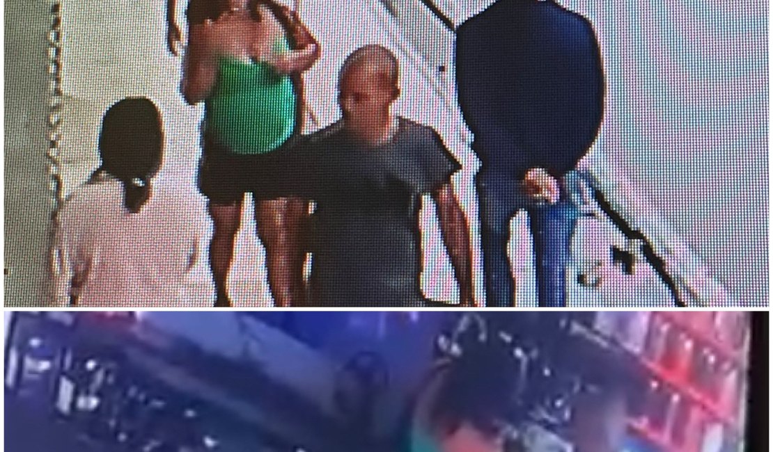 Imagens mostram casal furtando loja no Centro de Arapiraca