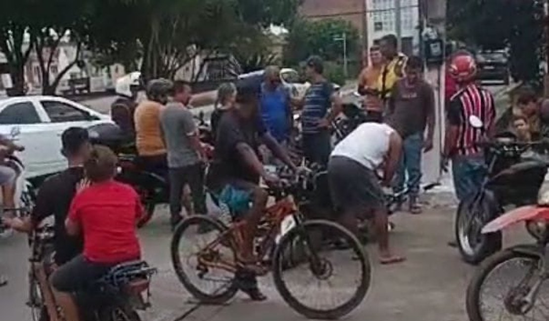 Colisão entre motos deixa homem ferido em Arapiraca